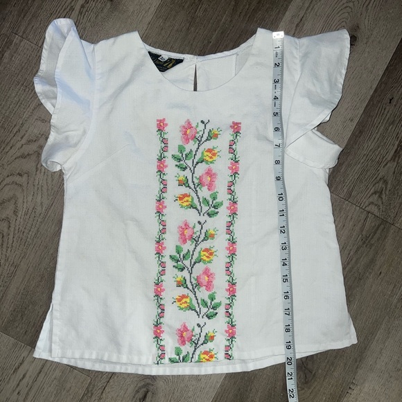 Gorgeous Vintage French Style Embroidered Blouse Size S - Picture 8 of 9